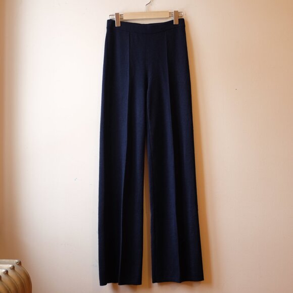 Sezane Matthew merino wool navy pants - Picture 3 of 7